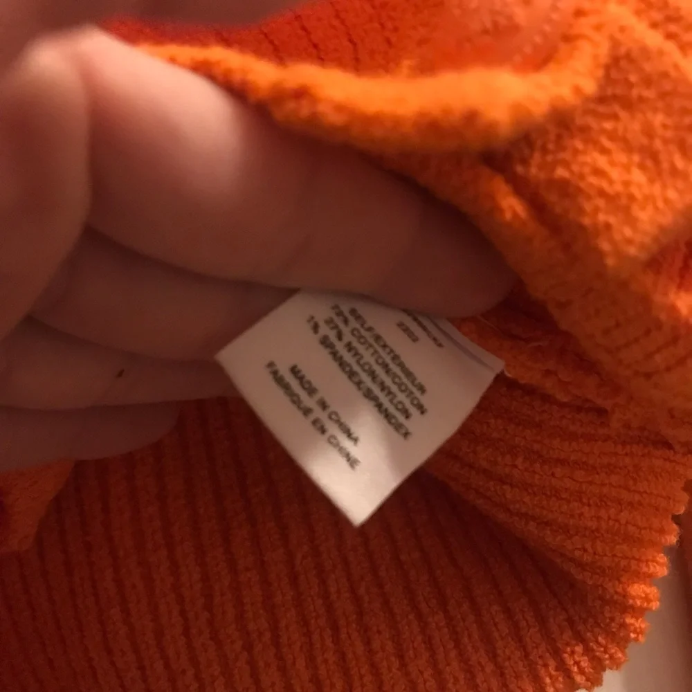 NWT 10 Crosby Derek Lam Orange Layered Cardigan Sweater Top - Picture 5 of 8